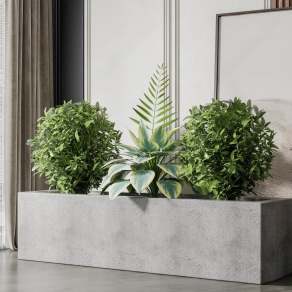 新中式花坛3D模型下载